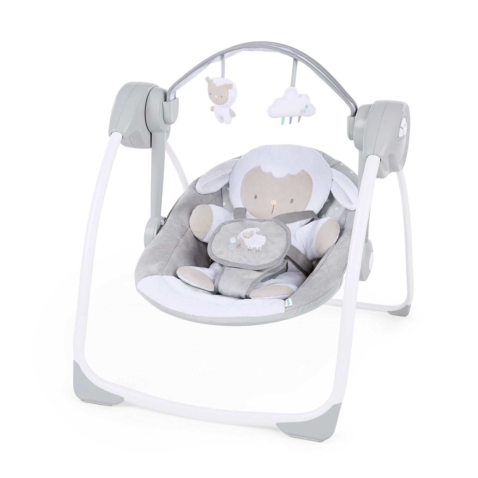 Ingenuity Comfort 2 Go Compact Portable Baby Swing, Cuddle Lamb