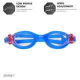 TYR Junior Vesi Goggles, Clear/Blue, One Size