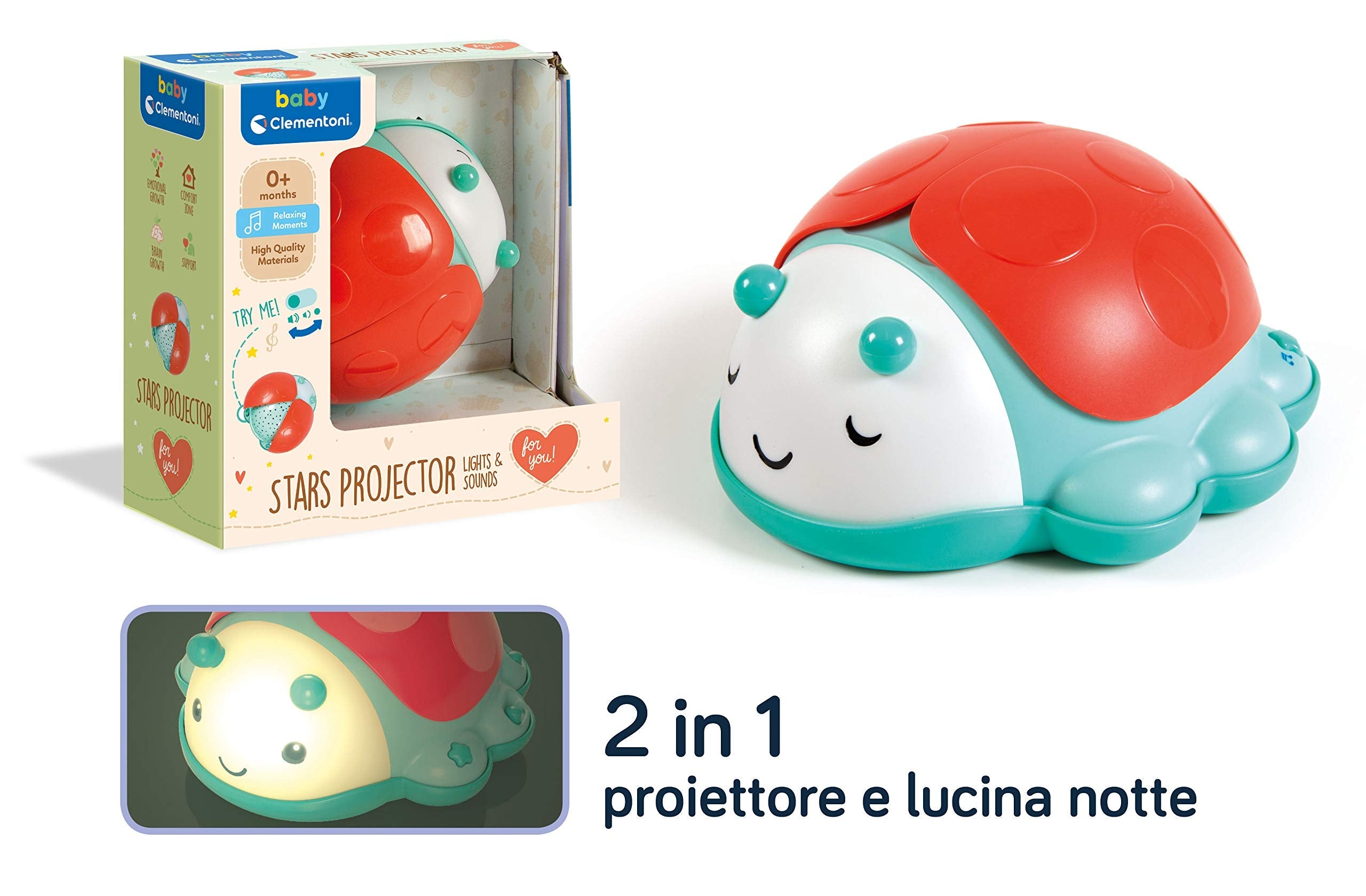 Clementoni Baby Ladybug Projector - Battery Operated