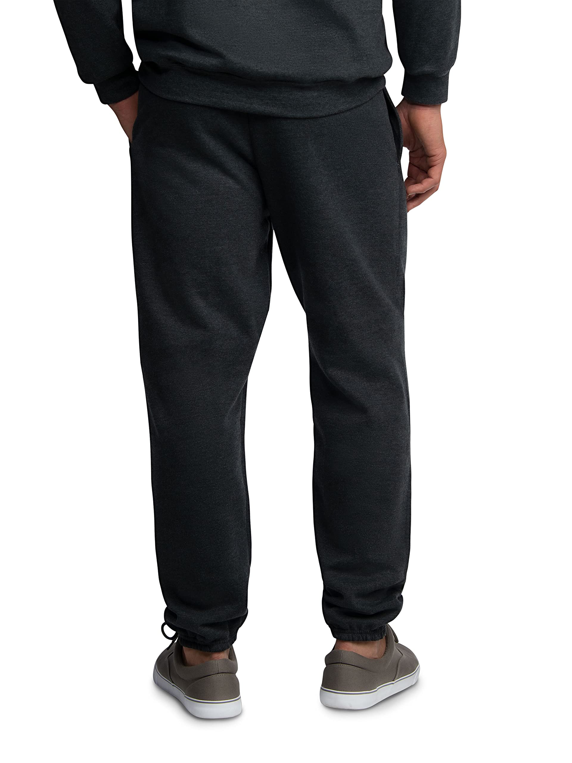 Fruit of the Loom mens Eversoft Fleece Elastic Bottom Sweatpants With Pockets, Relaxed Fit, Moisture Wicking, Breathable Sweatpants (pack of 1)