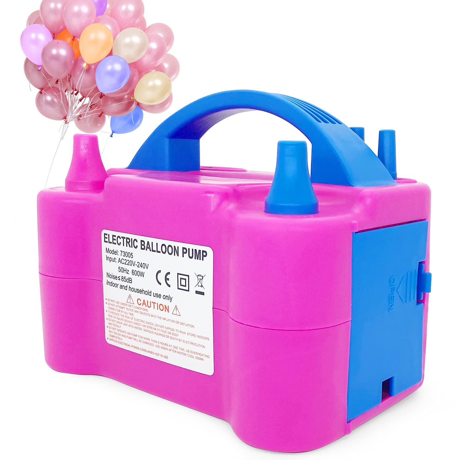 SKY-TOUCH Electric Balloon Pump, Portable Balloons Air Pump for Balloon Arch, Balloon Garland, Party Decorations, Kids Birthday, Baby Shower, Party Supplies & Decorations, Pink