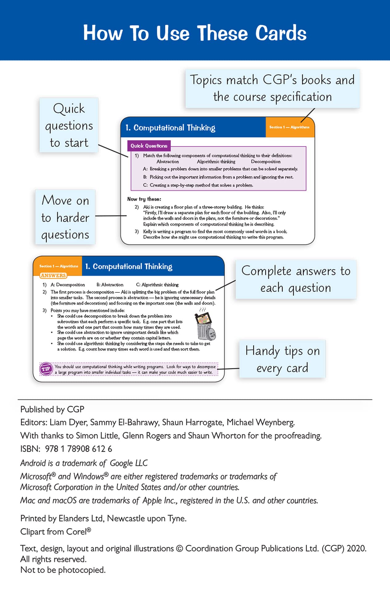 New GCSE Computer Science AQA Revision Question Cards