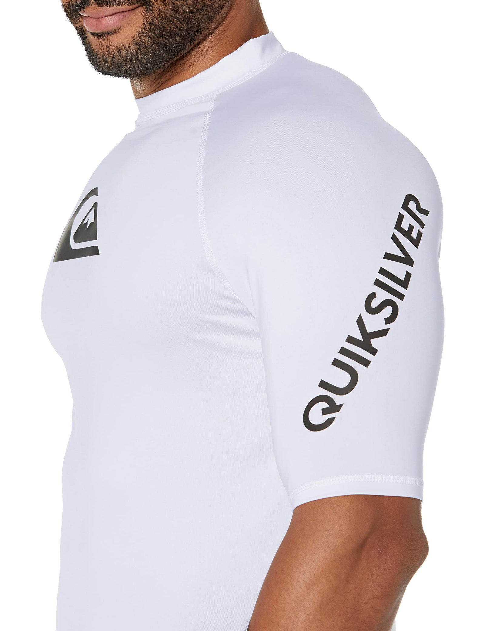 Quiksilver mens ALL TIME SS SHORT SLEEVE RASHGUARD SURF SHIRT Rash Guard Shirt