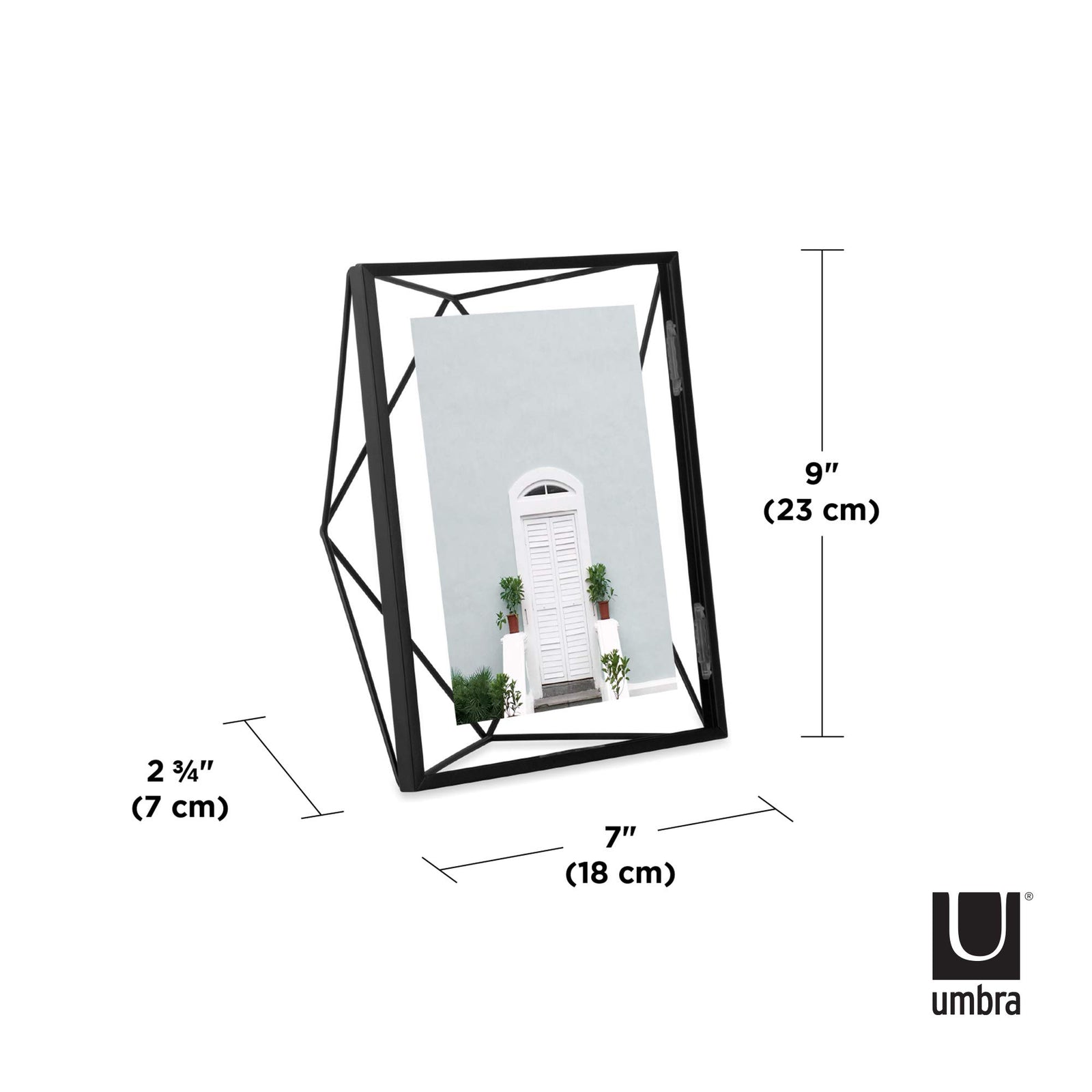 Umbra Prisma Multi Picture Frame – Photo Display for Desk or Wall, Chrome