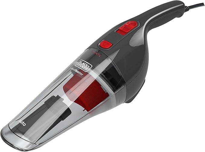 Black & Decker 12V Dc Auto Dustbuster Handheld Vacuumfor Car Red/Grey Nv1200Av