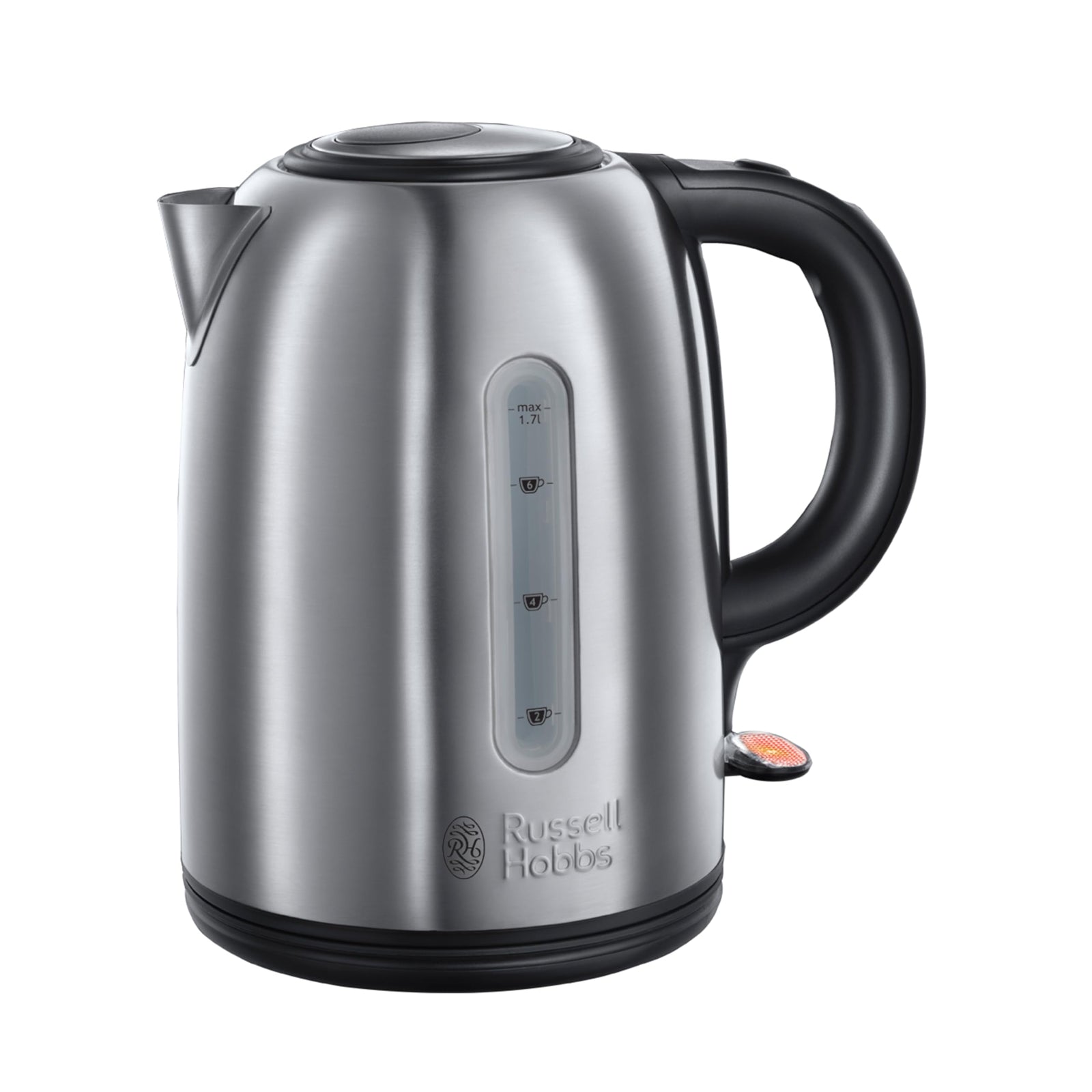 Russell Hobbs (20441) Snowdon Kettle - 1.7L, 3000W, Stainless Steel, Rapid Boil, Perfect Pour, Auto Shut-Off, Cordless