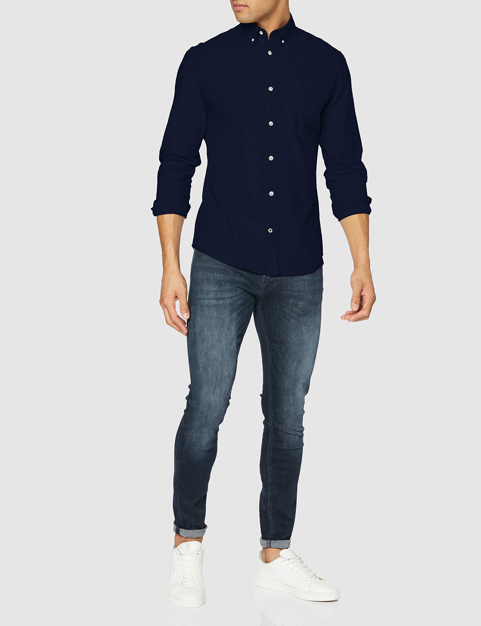 Jack & Jones mens Jjeoxford Shirt L/S Noos Shirt