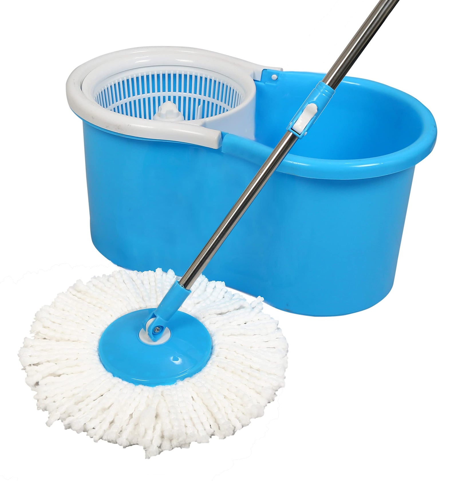 Esqube Elegant 360° Spin Mop Bucket Set - Blue