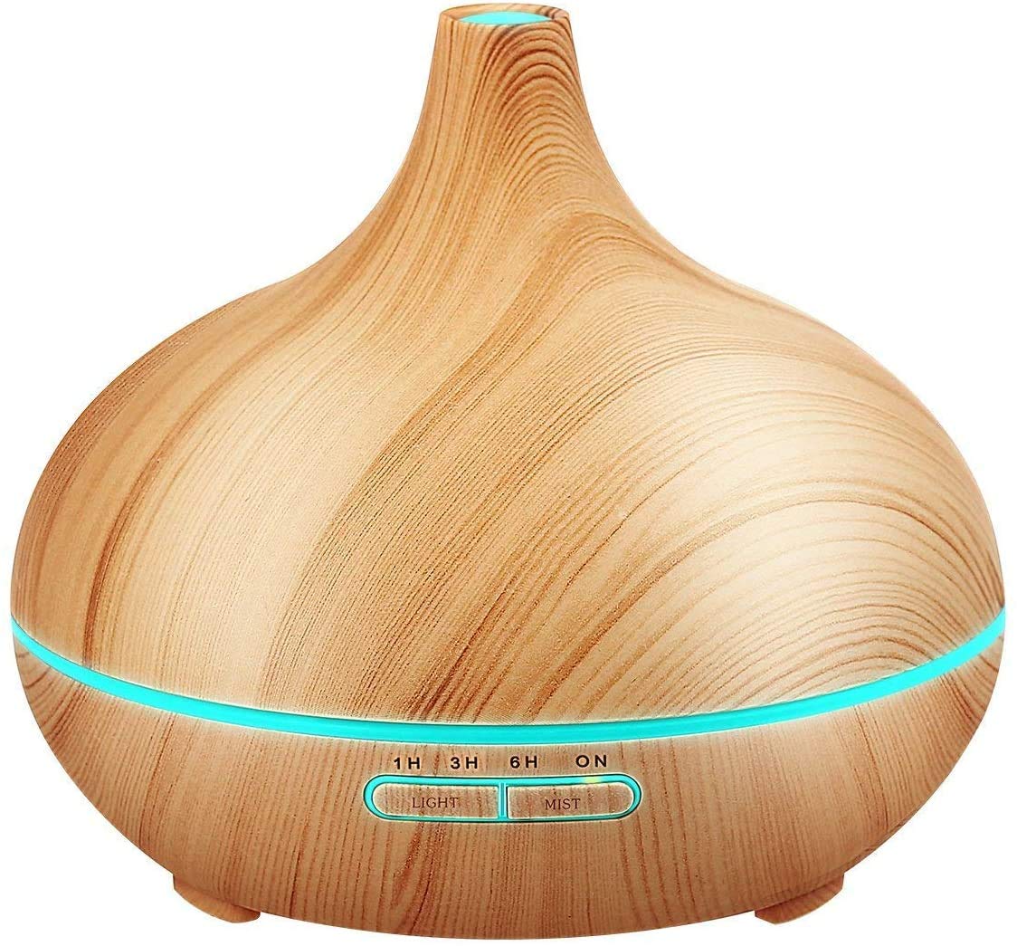 SKY TOUCH Essential Oil Diffuser - 550ml with 4 Timer Settings and Auto Shut-Off