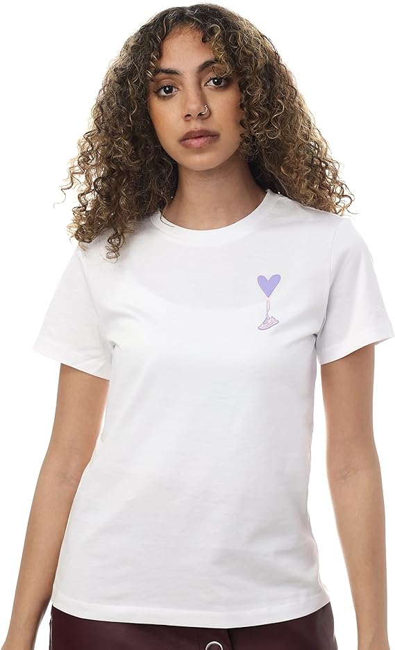 ANTA SS TEE For WOMEN, PURE WHITE, S, PURE WHITE, S