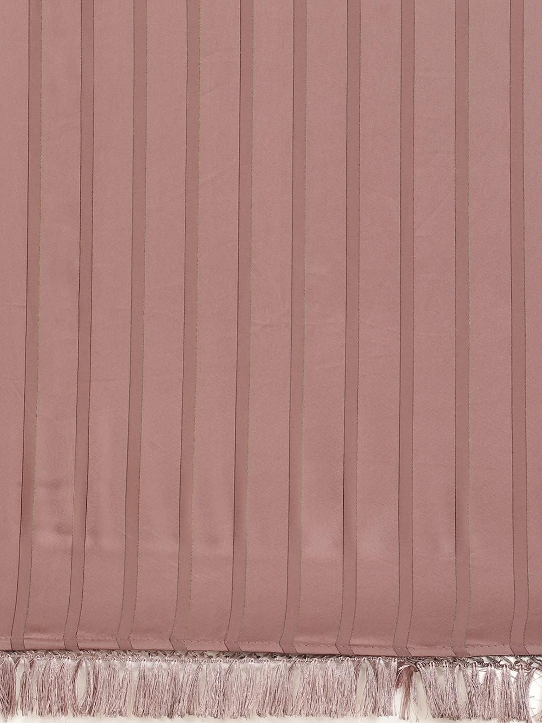 Womanista Women's Satin Striped Saree With Un-stitched blouse