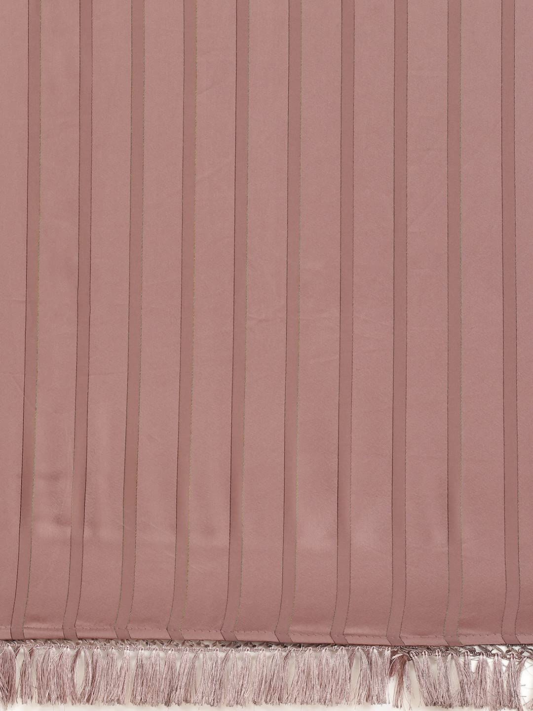 Womanista Women's Satin Striped Saree With Un-stitched blouse