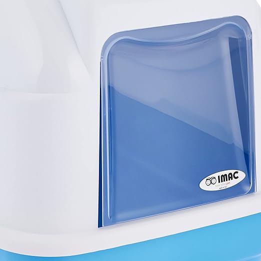 IMAC Cat - Hooded Cat Toilets - 50 x 40 x 40cm Color - Blue