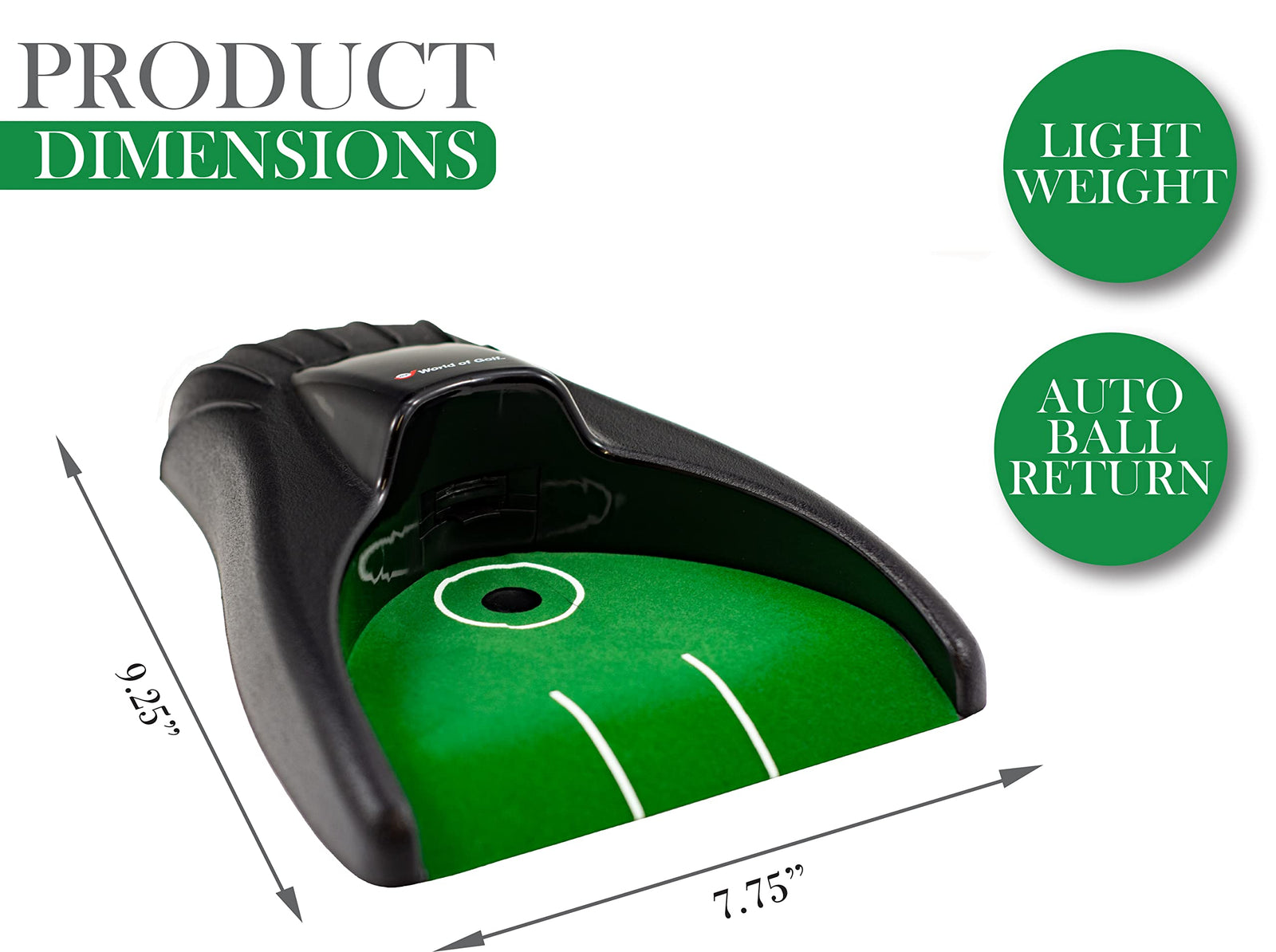 Jef World Of Golf Automatic Putting Cup, Black