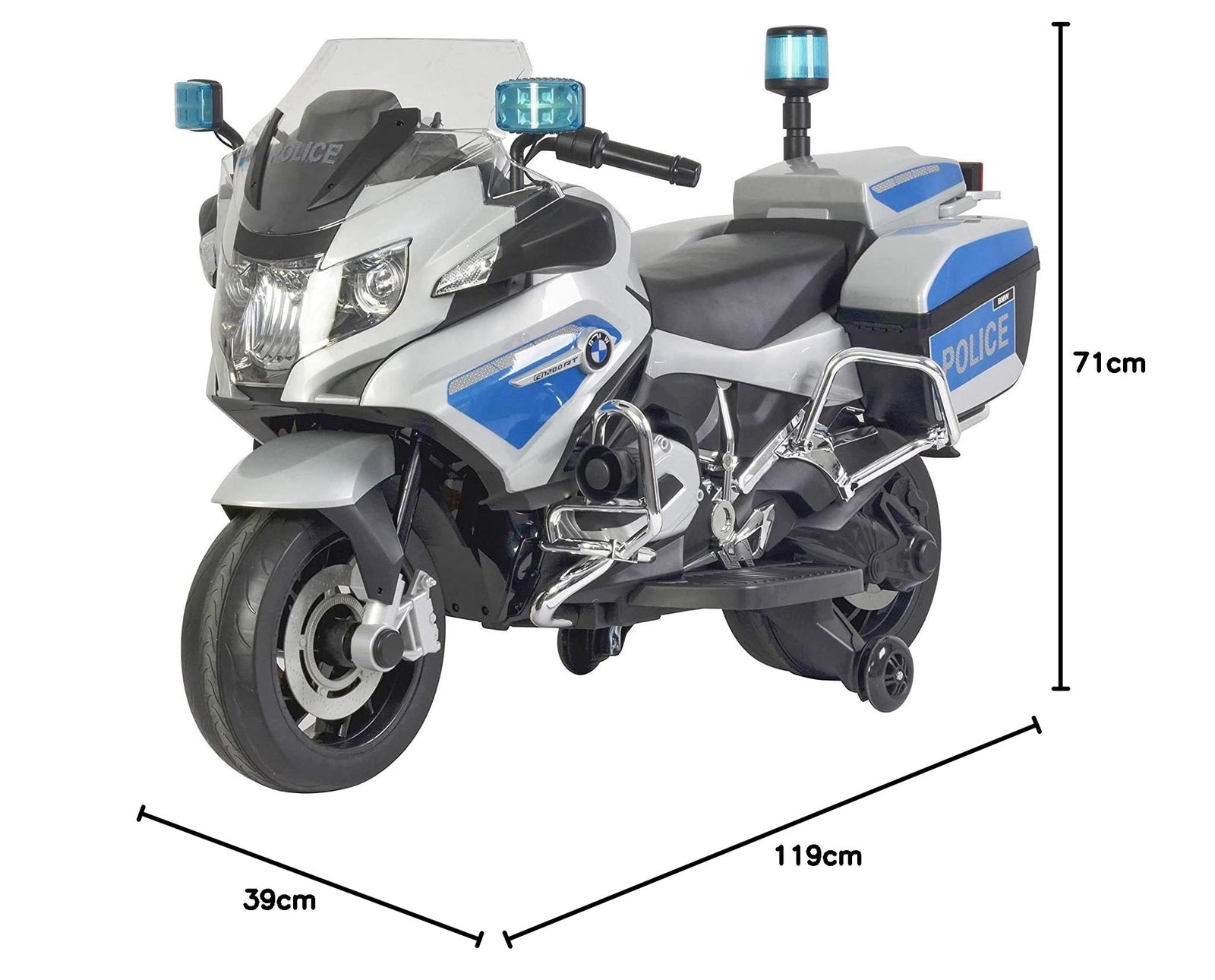 BMW 12V POLICE MOTORCYCLE 212 - SILVER