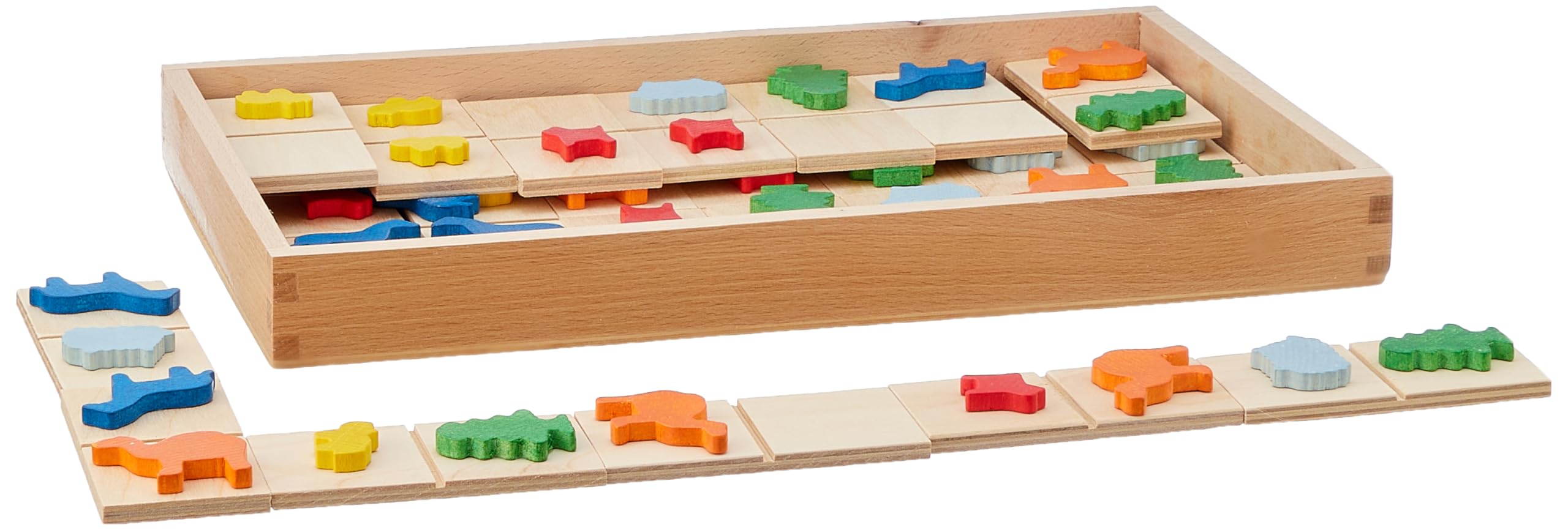 Touch and match dominoes animals