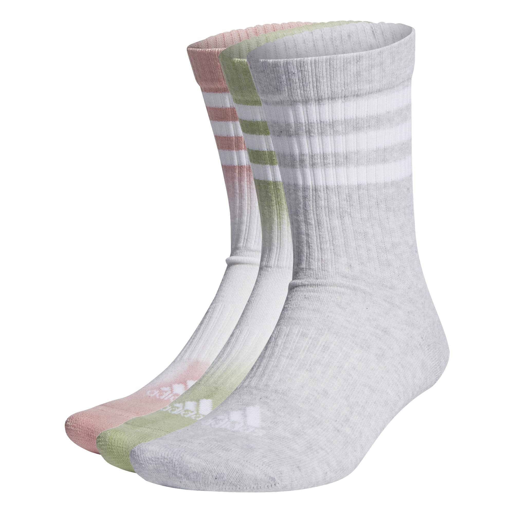 Adidas 3S DYE CRW 3P HC4349 TRAINING white CREW SOCKS For Unisex