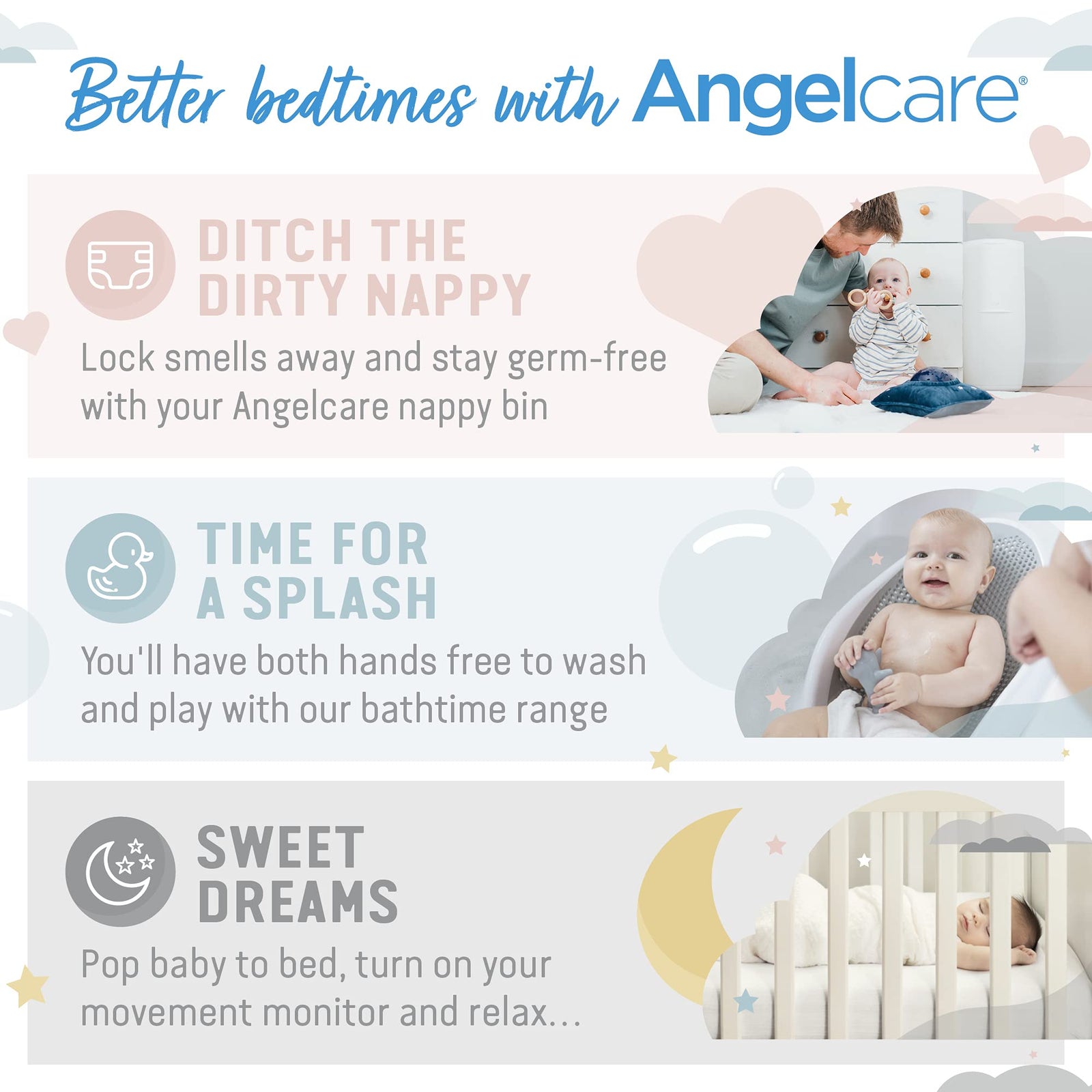 Angelcare Bath Time, Piece Of 1, Grey, 1 Count (Pack Of 1)