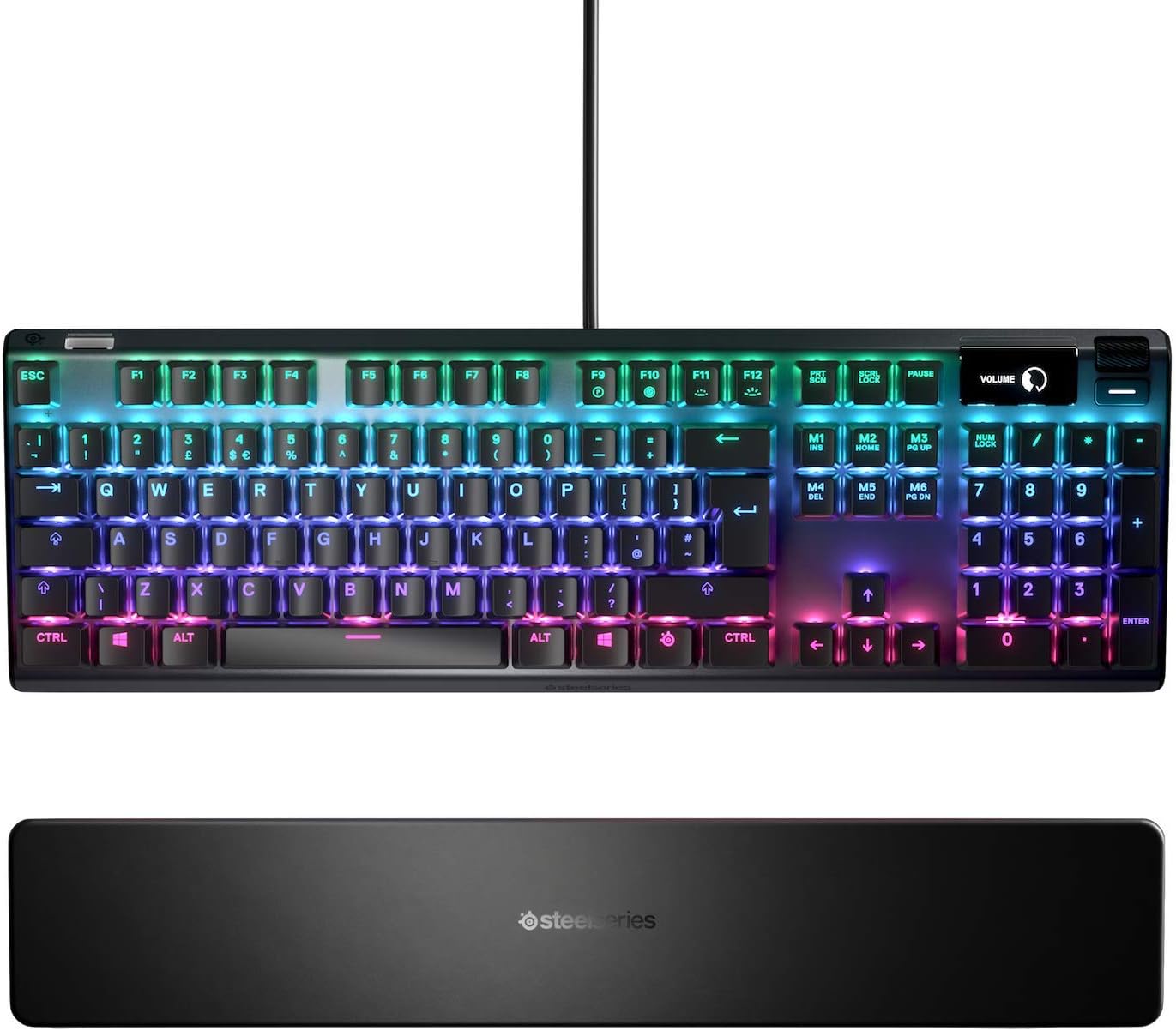 SteelSeries Apex 7 - Mechanical Gaming Keyboard – OLED Smart Display Brown Switches English QWERTY Layout (UK)