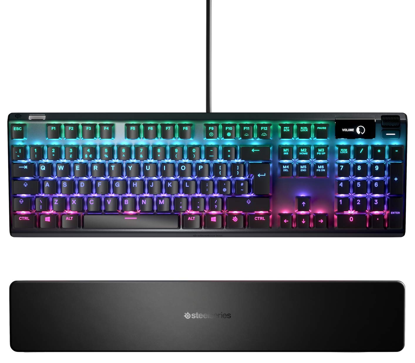 SteelSeries Apex 7 - Mechanical Gaming Keyboard – OLED Smart Display Brown Switches English QWERTY Layout (UK)