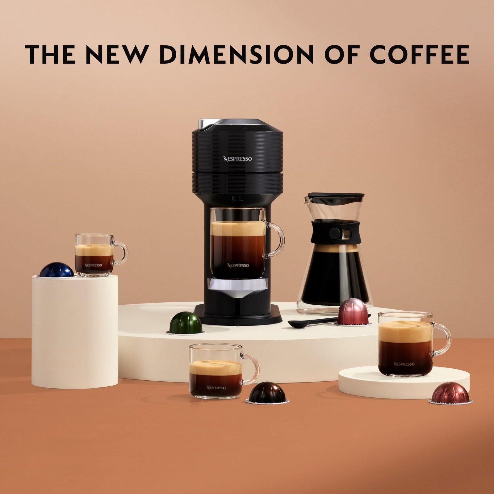 Nespresso Vertuo Next coffee machine by Nespresso, Classic Black - UAE Version