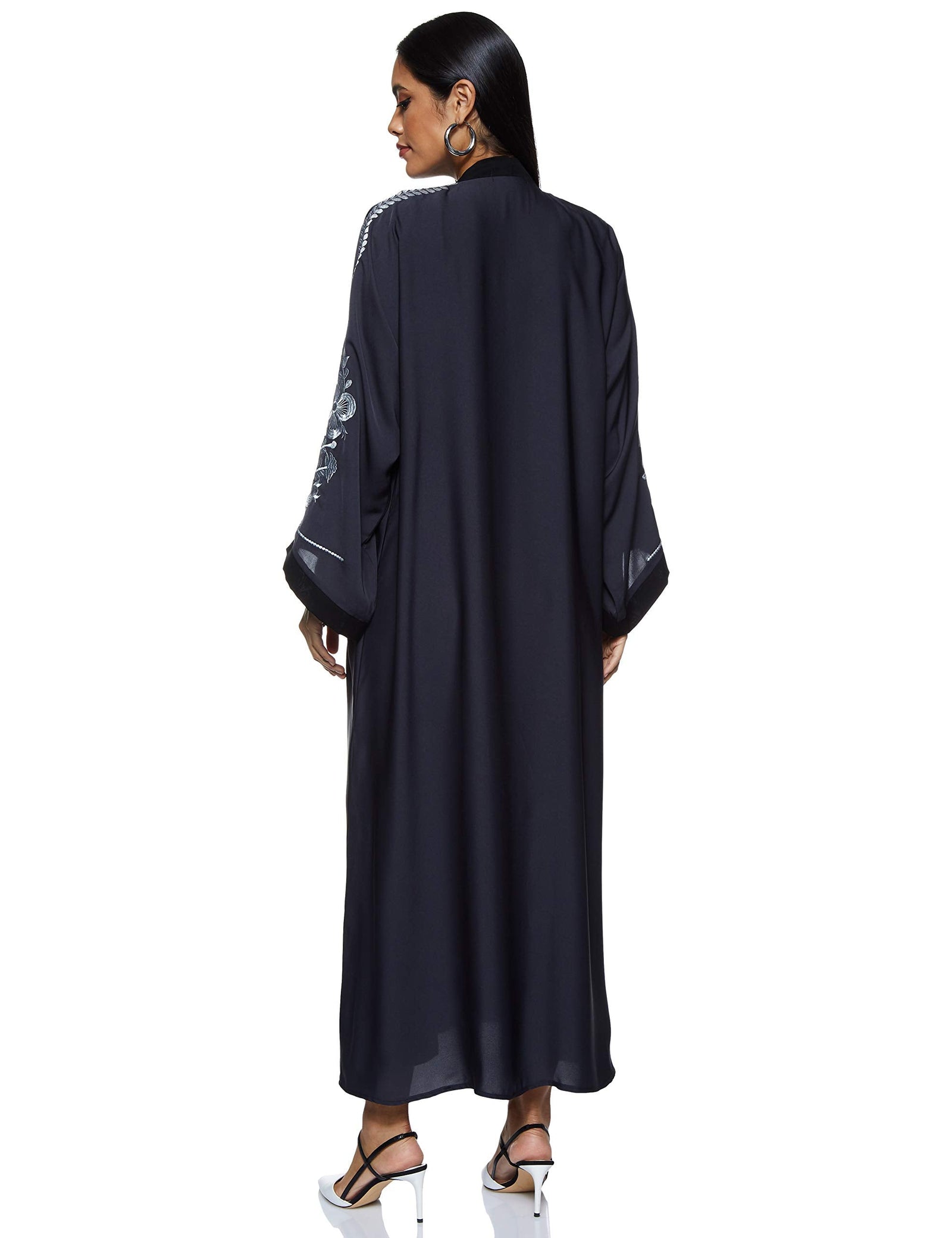 Nukhbaa Womens On Shoulder Modern Abaya COMP5045 Abaya