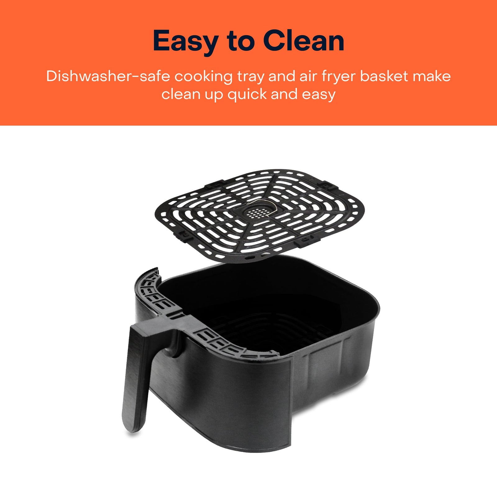 Nutricook Air Fryer 2, 1700 Watts, Digital Control Panel Display, 10 Preset Programs With Built-In Preheat Function, 5.5 Liter Black, Af205K
