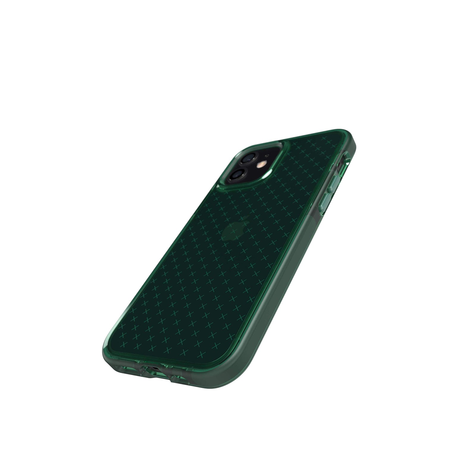 Tech21 Evo Check Phone Case for Apple iPhone 12 and Pro 5G with ft Drop Protection, Midnight Green