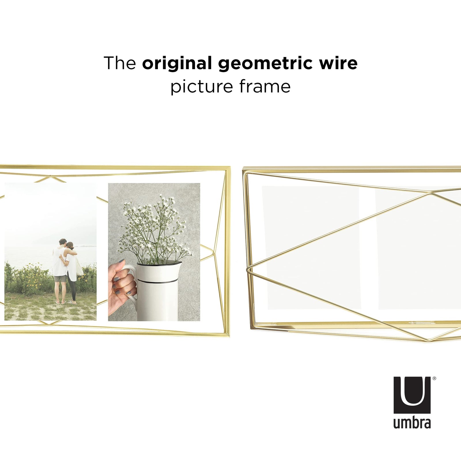 Umbra Prisma Multi Picture Frame – Photo Display for Desk or Wall, Chrome