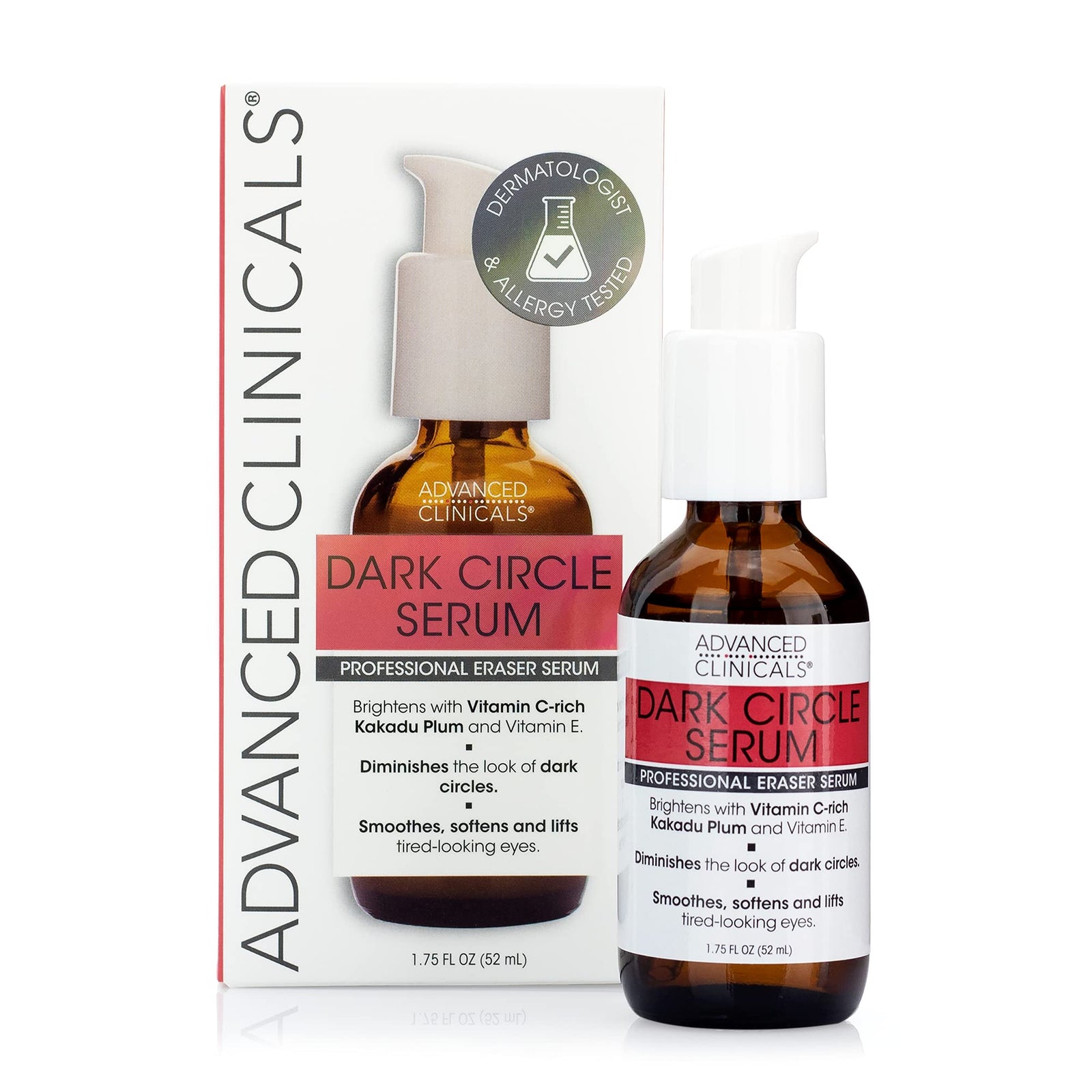 Advanced Clinicals Advanced Clinicals, Dark Circle Serum, Fragrance Free, 1.75 fl oz (52 ml)