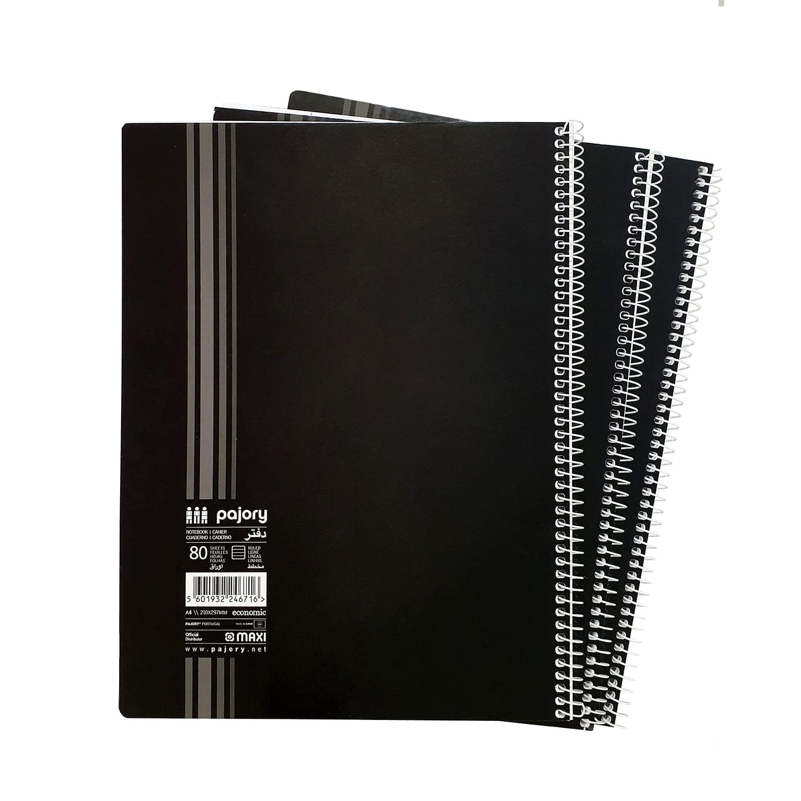 Pajory Spiral Notebook, Economic, A4, 80F 60 g, Ruled