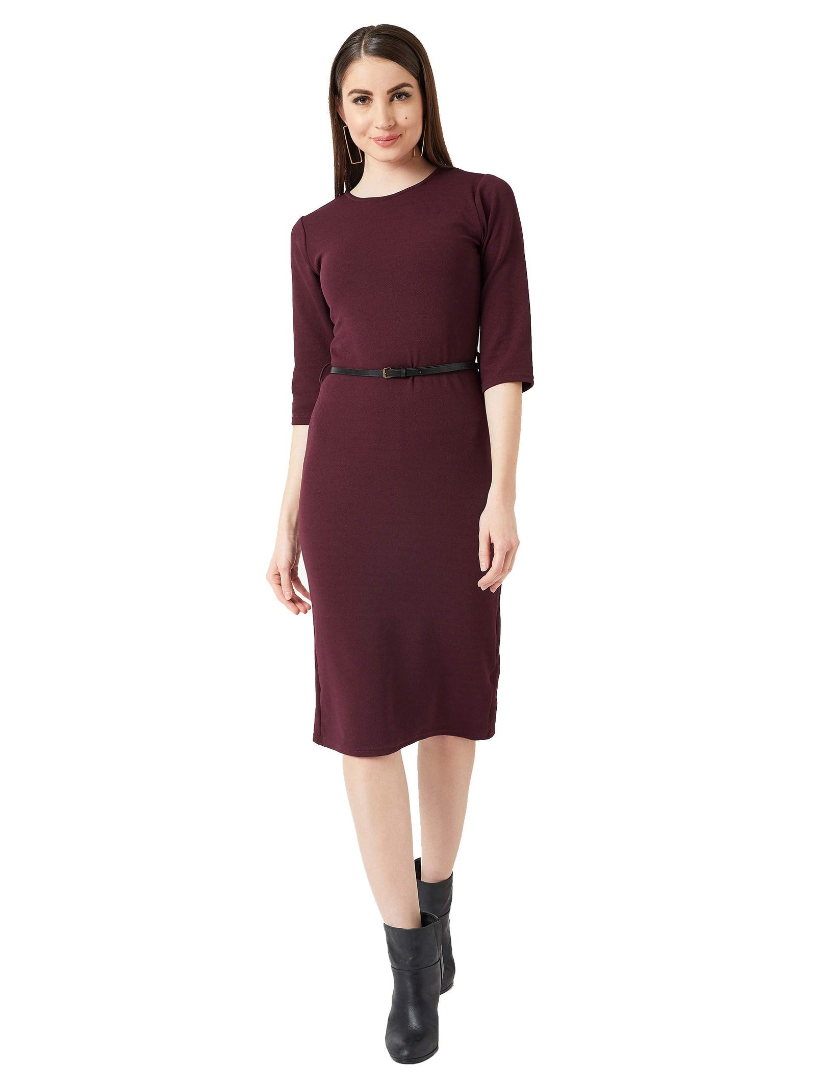 Miss Olive Women's Shift Midi Dress