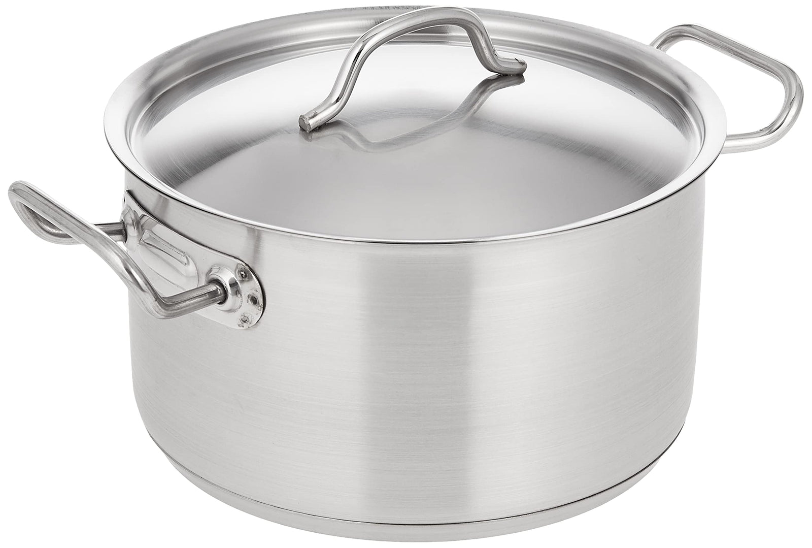 CHEFSET STEEL COOKING POT WITH LID 20CM , SILVER , CI5003 , 1 PC