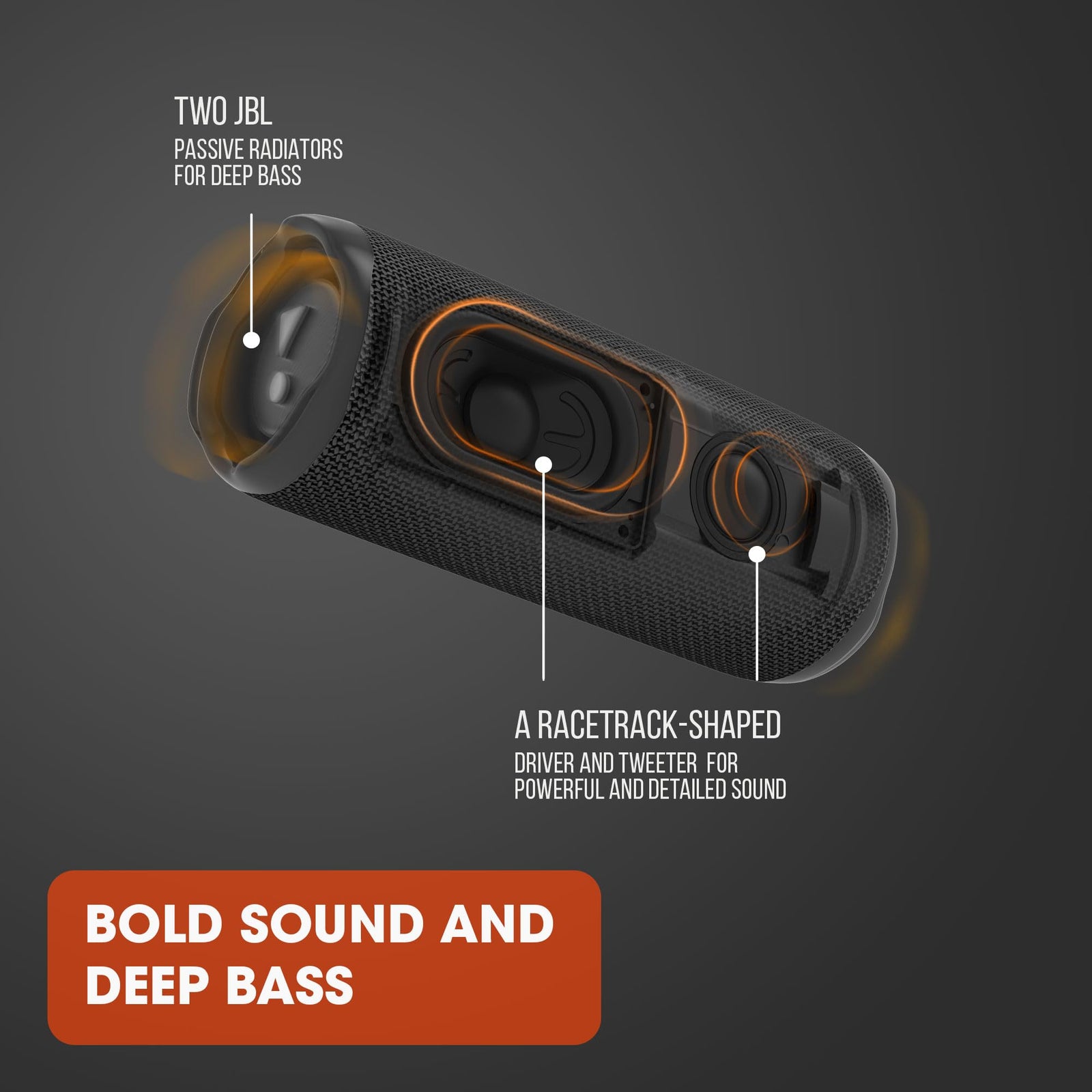 JBL Flip 6 Portable IP67 Waterproof Speaker with Bold Original Pro Sound, 2-Way Speaker, Powerful Sound and Deep Bass, 12 Hours Battery, Safe USB-C Charging Protection - Black, JBLFLIP6BLK