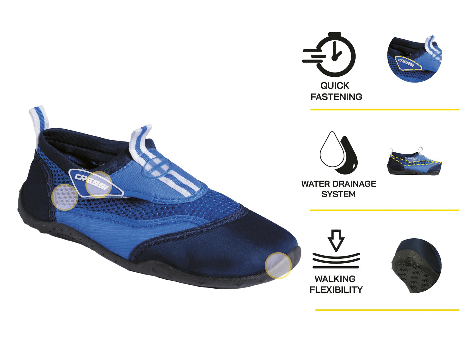 Cressi Reef Shoes-Shoes suitable for Sea and Water Sports, Children Unisex