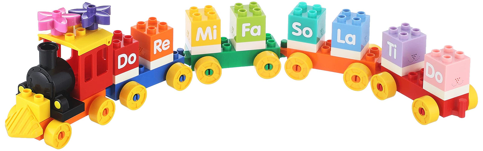 Dubie 414 musical train shaped building blocks - 25 pieces