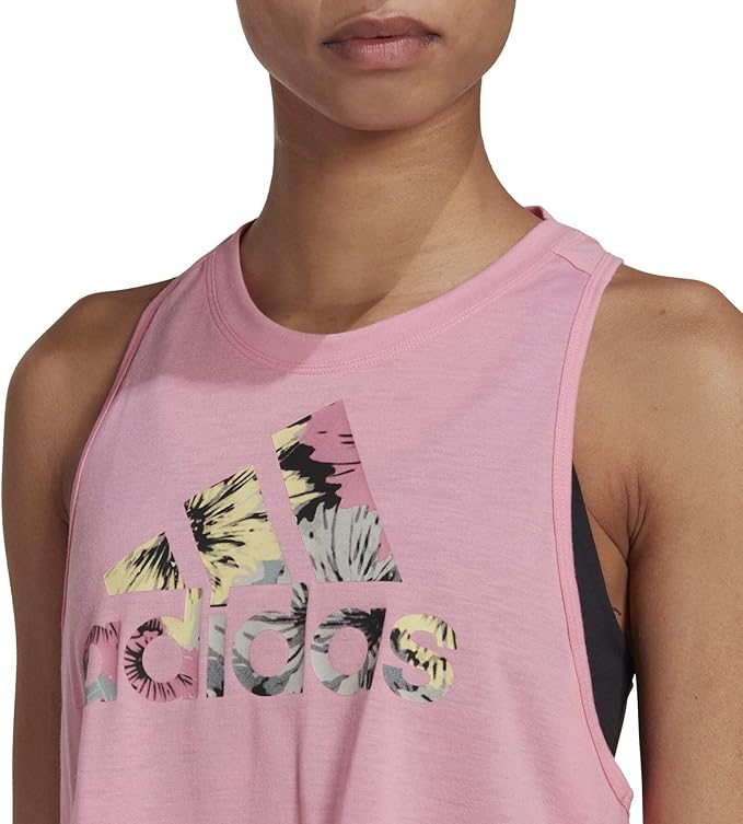 Adidas W FLORAL TK HM4509 TRAINING BLIPNK TANK for Women