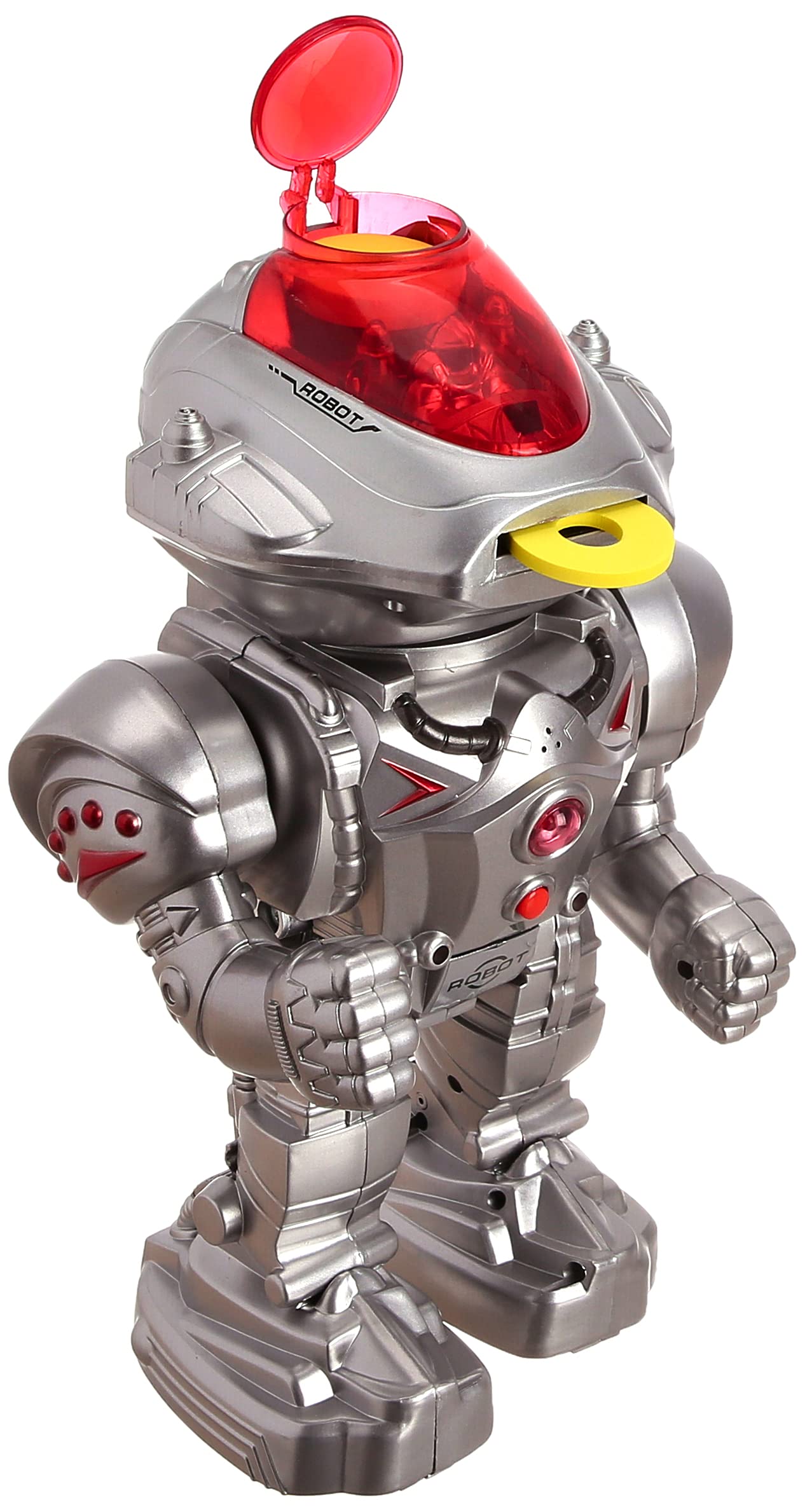 Intelligent robot (sound - light - disc release) battery operated + 3 years