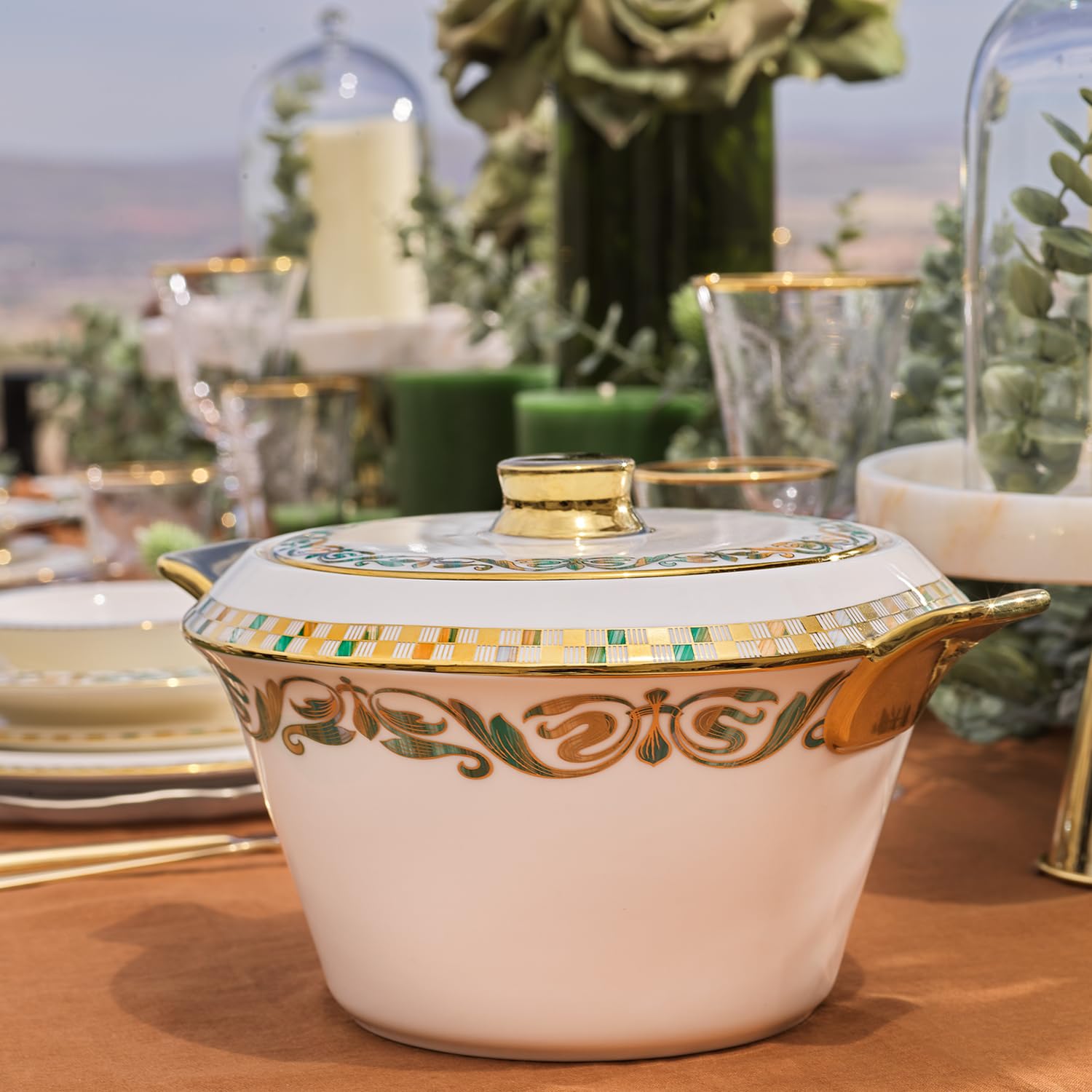 Schäfer Tılsım Jade Dinner Set 60 Pieces - Green