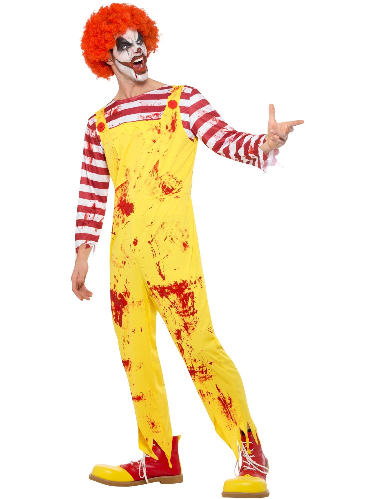 Smiffys Men's Smiffys Kreepy Killer Clown Costume Smiffys Kreepy Killer Clown Costume (pack of 1)