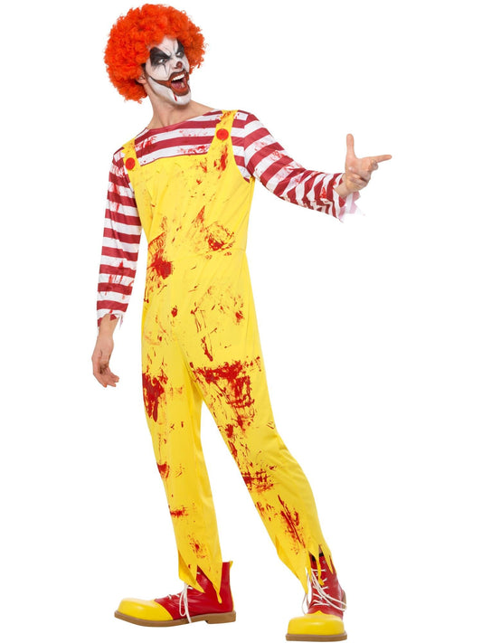 Smiffys Men's Smiffys Kreepy Killer Clown Costume Smiffys Kreepy Killer Clown Costume (pack of 1)