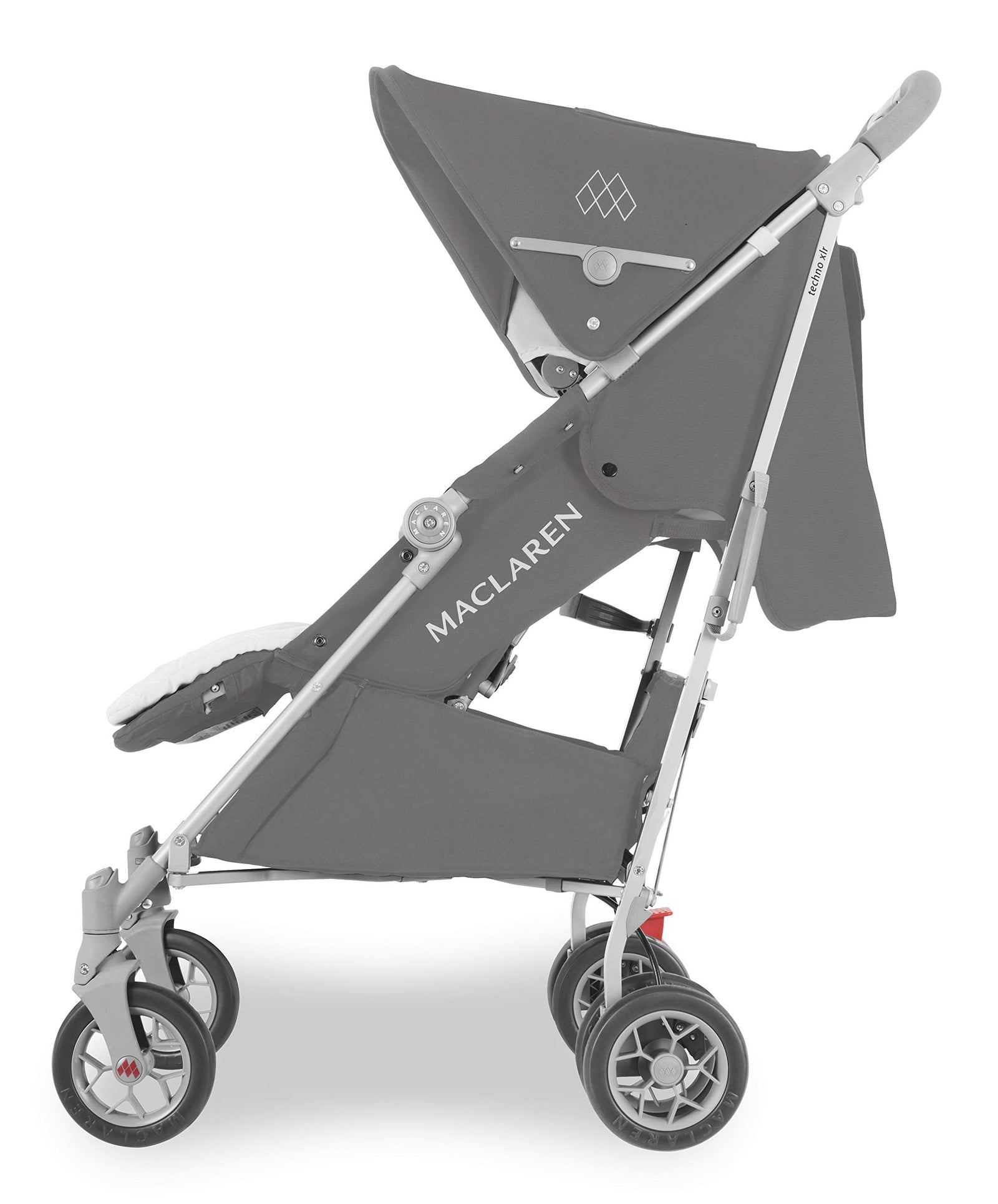 Maclaren Techno XLR Arc Stroller for Newborns to 25 kg Extendable UPF 50+ Waterproof Hood, Single Handle, and Reclining Seat