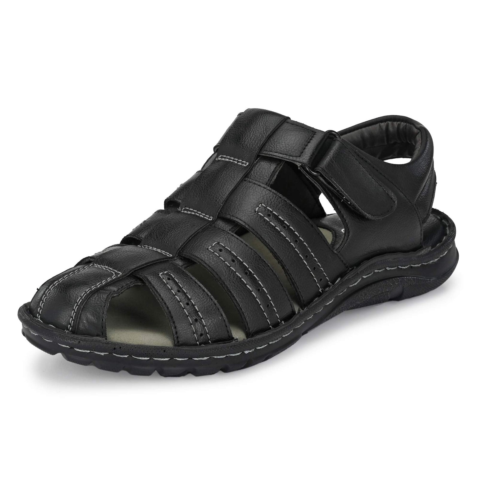 Centrino Men's Brown Fisherman Sandals , BLACK , 42 EU