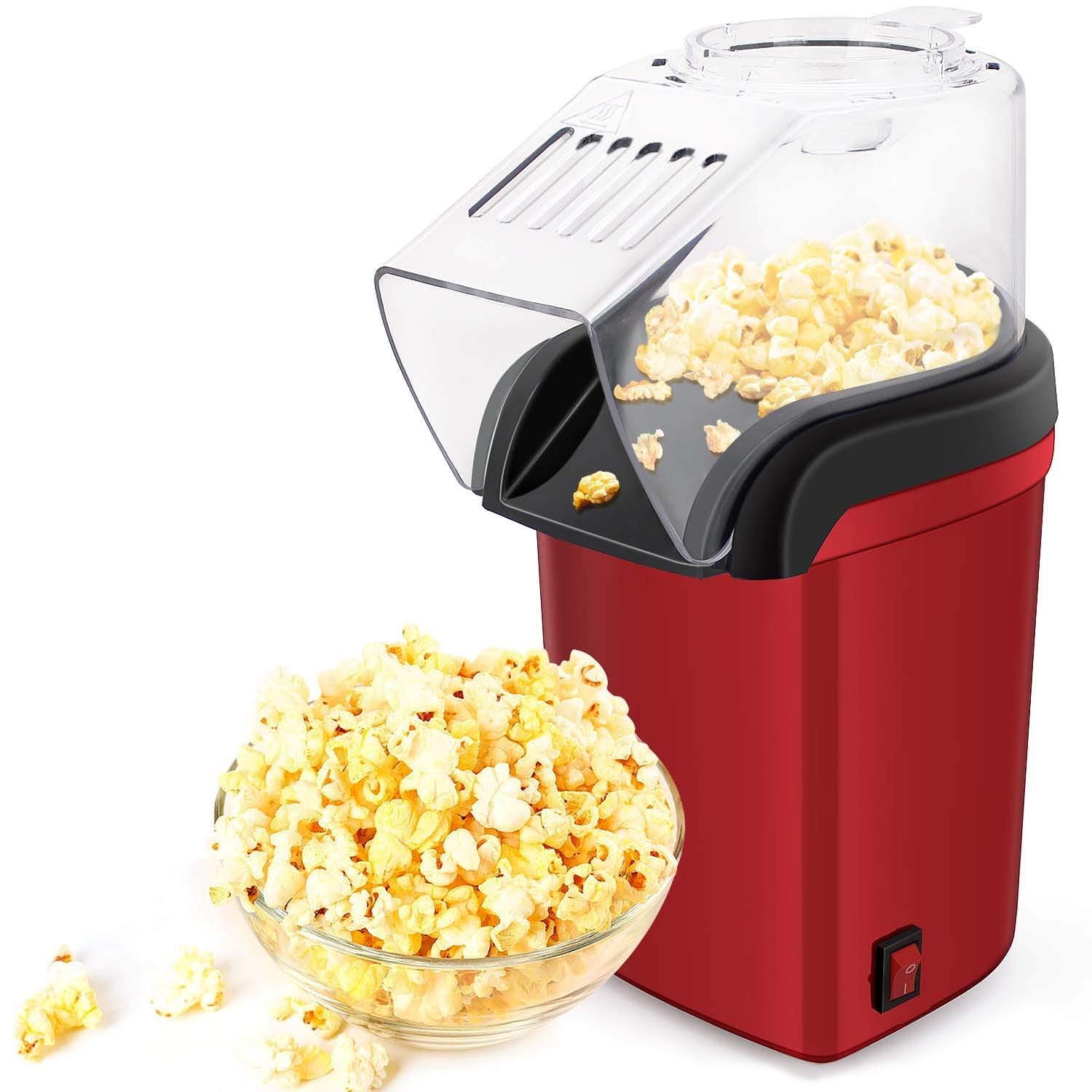 eWINNER Hot Air Popper Electric Popcorn Maker Machine No oil needed, Healthy & Delicious Snack for Kids Adults Home Party Snack Great for Holding Parties in Home & Watching Movies with Family