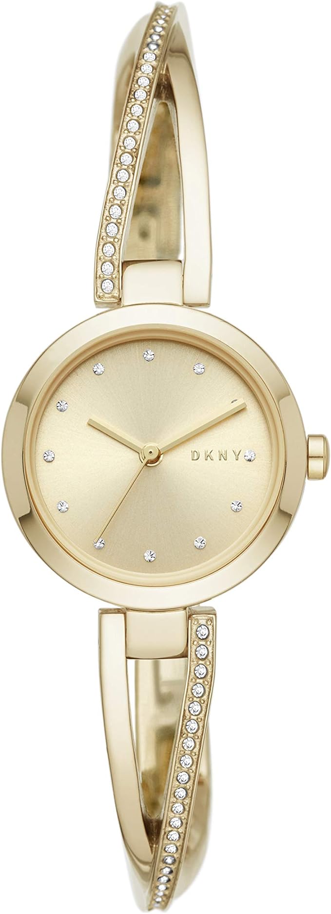 DKNY Women's Crosswalk SS Jewelry-Inspired Dress Analog Watch - 26 mm - Gold