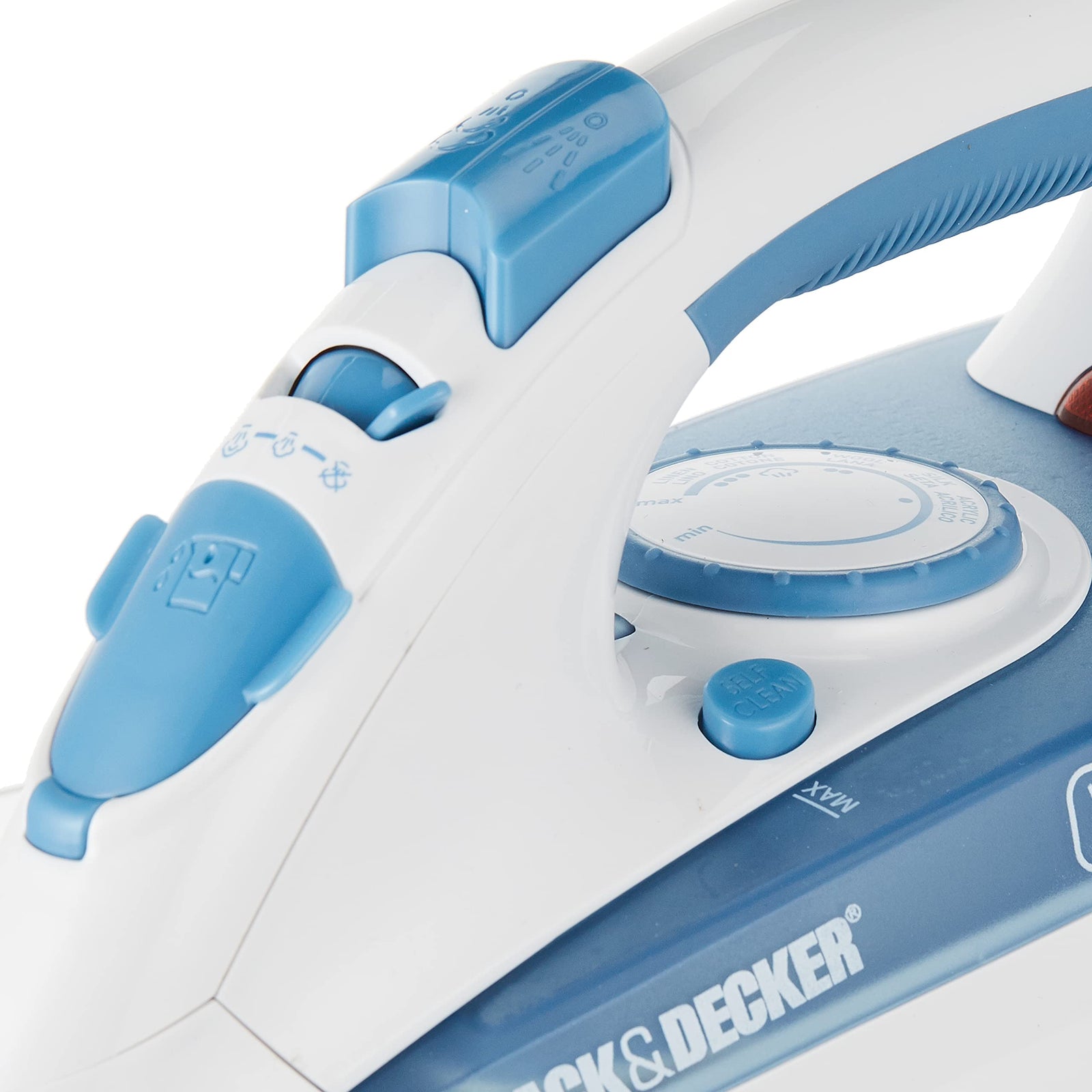 Black & Decker Steam Iron, 2200W, Blue (Model: X2000-B5)