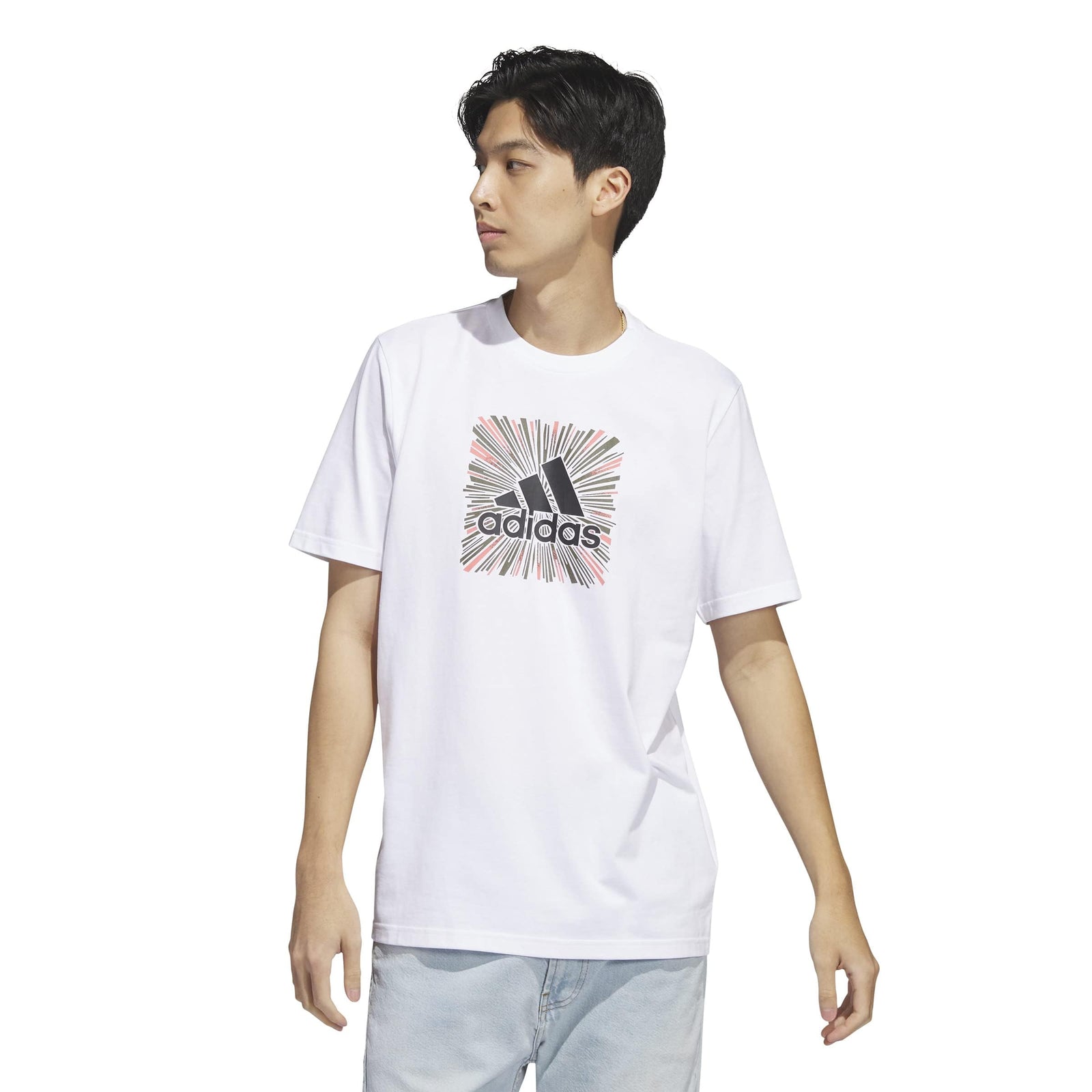 adidas Men's Sport Optimist Sun Logo Sportswear Graphic T-Shirt