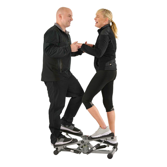 Sunny Health & Fitness Unisex Adult SF-S0855 Tandem Stepper - Silver, One Size