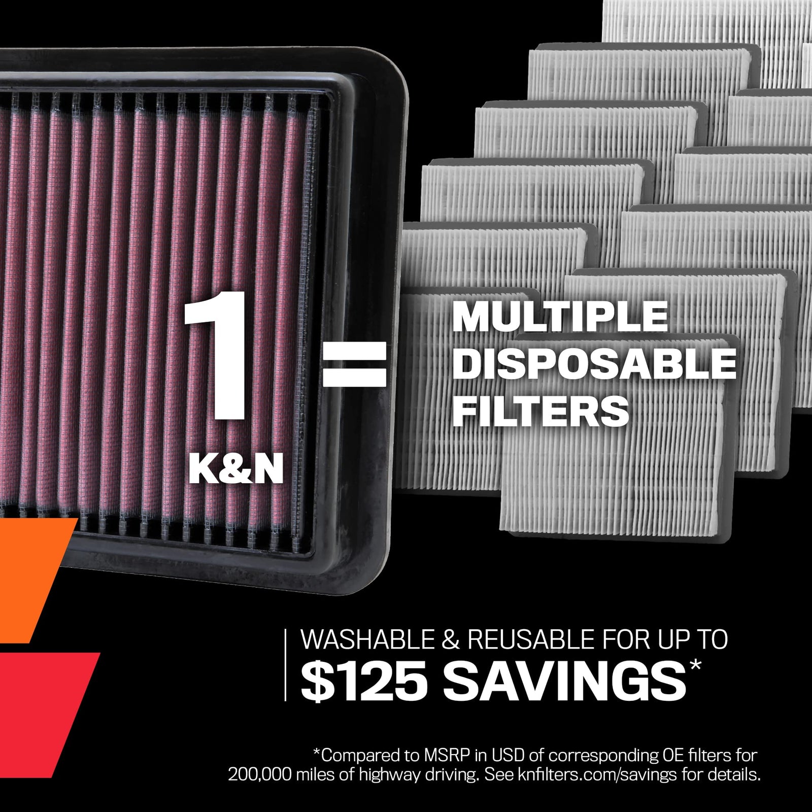 K&N Engine Air Filter: High Performance, Premium, Washable, Replacement Car Compatible With 2019-2020 Mazda 3; Cx-30, 33-5096