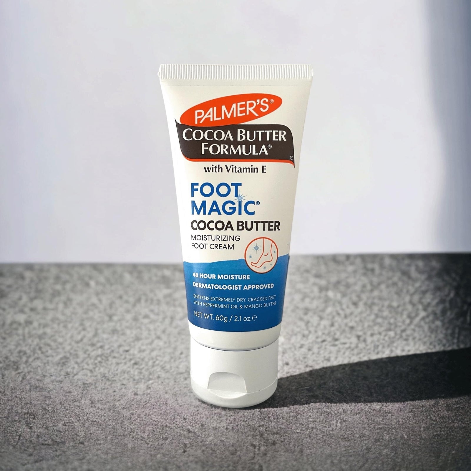 Palmer's Cocoa Butter Formula Foot Magic Moisturizing Cream with Vitamin E -Softens & Soothes Feet-Deeply Moisturizes Rough & Dry Skin-Improves Textures,Irritation,Scars & Marks-Apply Daily-60gm